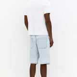 Baggy denim Bermuda shorts