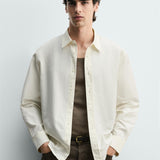 REGULAR FIT COTTON-SILK SHIRT