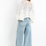 Oversize crochet cardigan